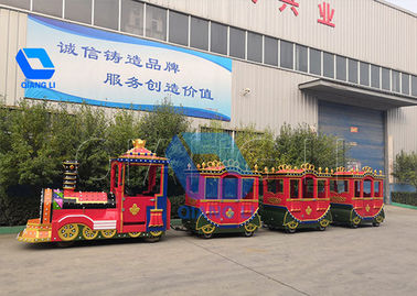 China Paseos divertidos atractivos del parque de atracciones, paseos de encargo del tren de la diversión para los niños fábrica