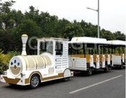 Tren sin rieles del Kiddie del carnaval del tren del paseo de los modelos interesantes de la antigüedad para los parques de atracciones proveedor