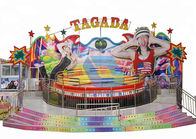 El parque temático del carnaval de la diversión monta paseos del Funfair de la placa giratoria de Tagada del disco en el remolque proveedor