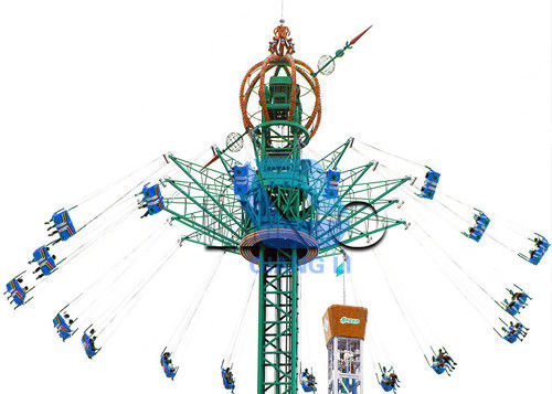 Paseo loco de la torre del descenso de las atracciones emocionantes populares del parque de atracciones con 36P Seat
